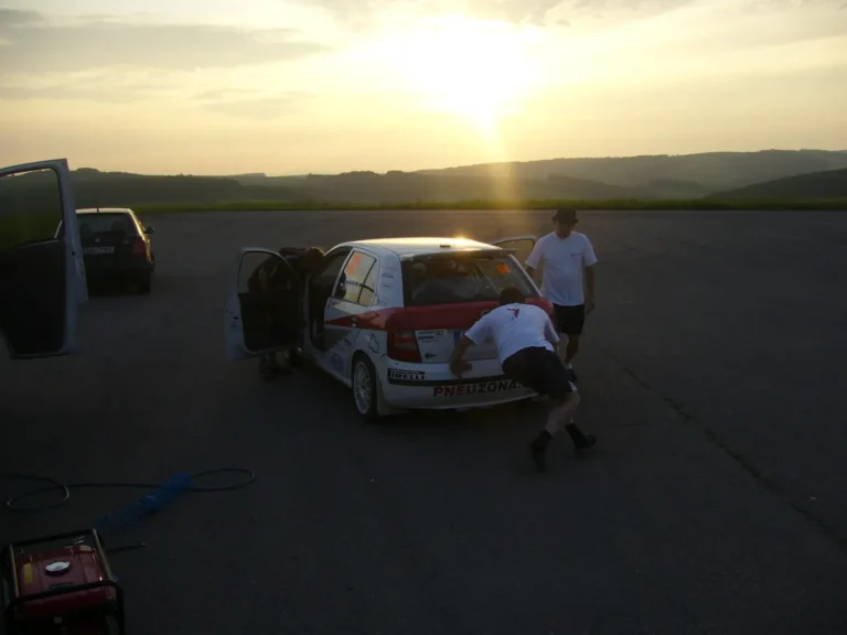 Testování Škody Fabia A5 před Rallysprintem Kopná